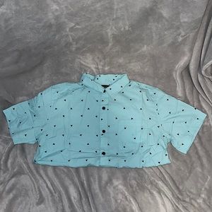 Blue Men’s Collard Shirt